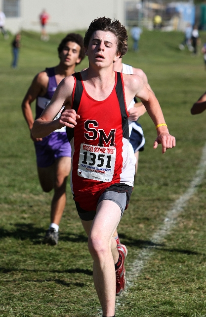 NCS XC D4 Boys-128.JPG - 2009 North Coast Section Cross Country Championships, Hayward High School, Hayward, California
